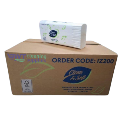 C&S Slimline Hand Towel 2ply 230mm x 230mm 4000 Sheets