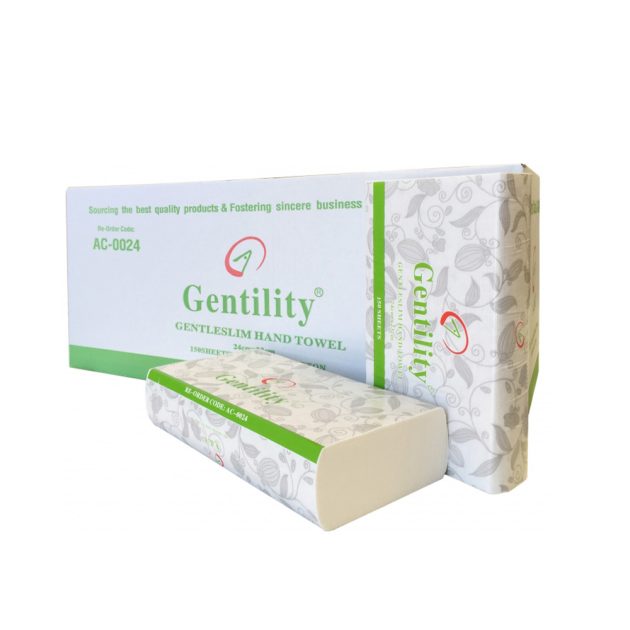 A&C Gentility Ultra-Slim Through Air Dried (TAD) Paper 1 Ply x 150 sheets