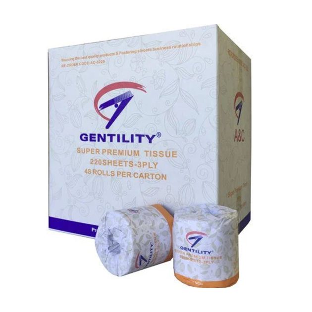 A&C Gentility Deluxe Toilet Tissues Embossed Paper