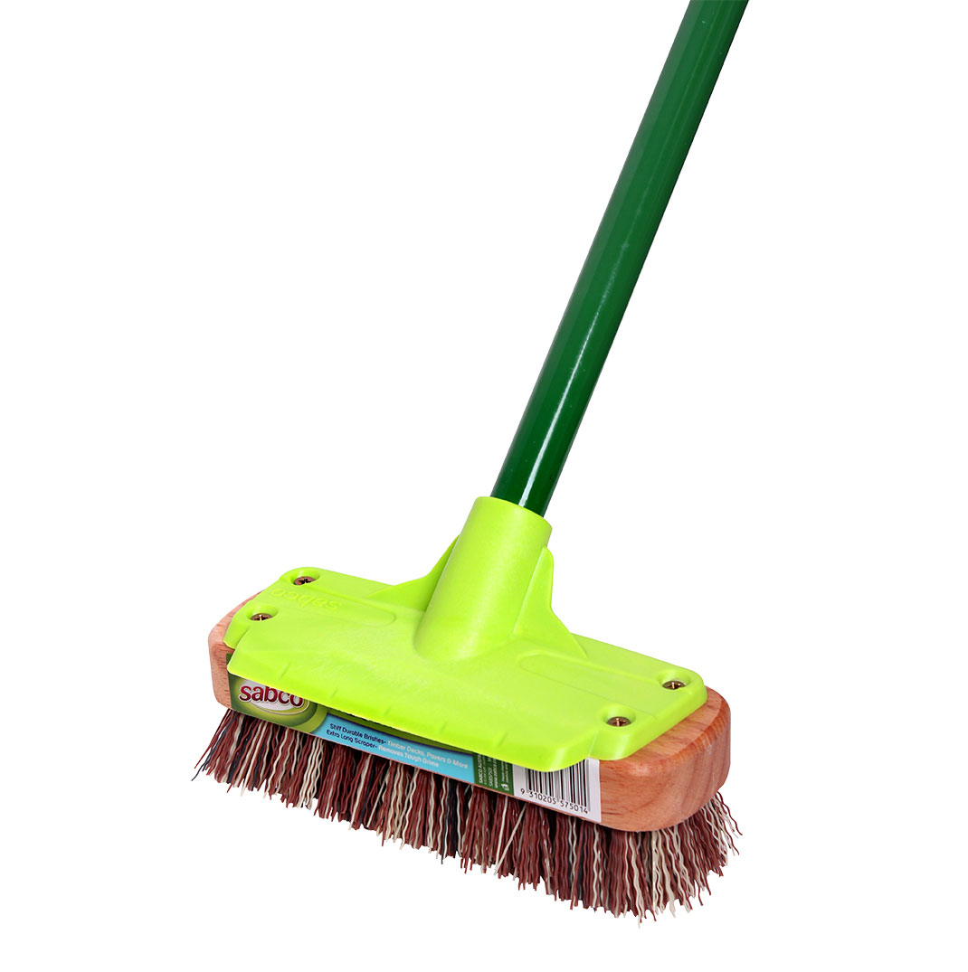 Timber Deck Scrub with Handle – 200mm Head