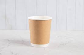 8OZ 80MM DOUBLE WALL PE PAPER CUP KRAFT 500