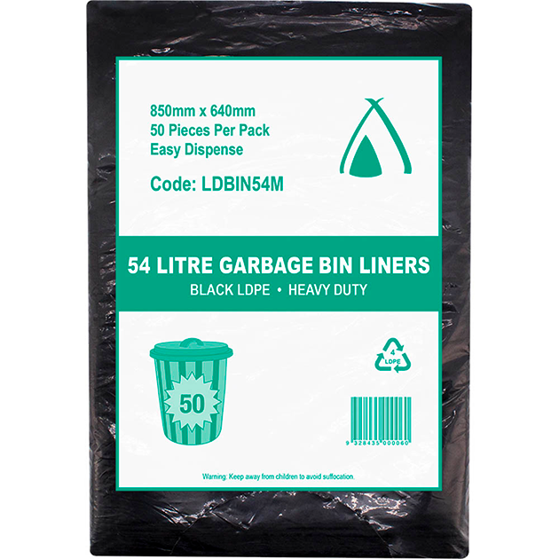HUHTAMAKI MEDIUM DUTY LDPE BIN LINER 54 LITRE