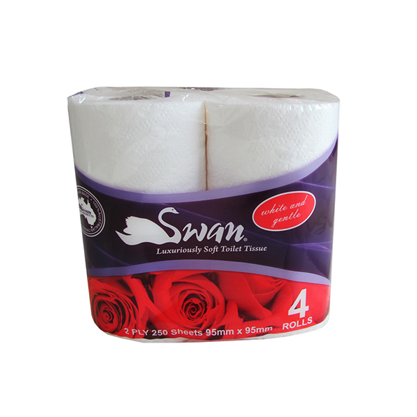 SWAN Toilet Paper 2 ply x 4 rolls x 240 sheets