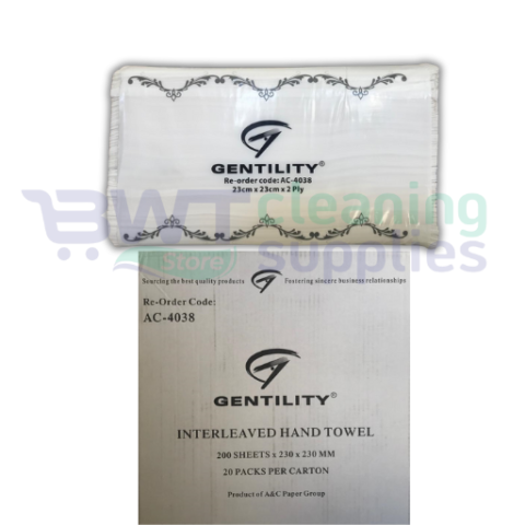 A&C AC-4038 Slimline Hand Towel 230mm x 230mm 4000 sheets