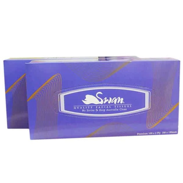 Swan Premium Facial Tissue 2 Ply