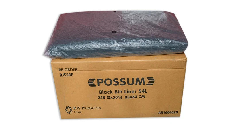 54L Heavy Duty BLACK Garbage Bags Carton of 250pcs
