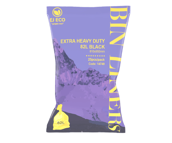 Extra Heavy Duty 82L BLACK STAR SEAL BAG 250pcs/ctn