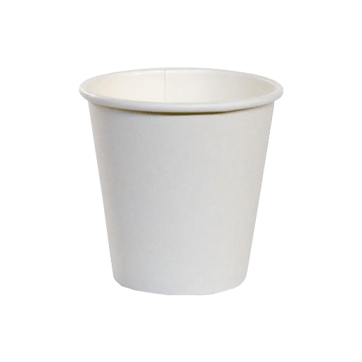 8OZ 80MM SINGLE WALL PE PAPER CUP WHITE 1000
