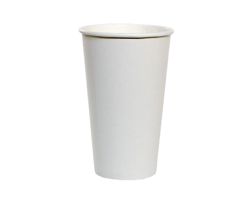 16OZ SINGLE WALL PE PAPER CUP WHITE 1000
