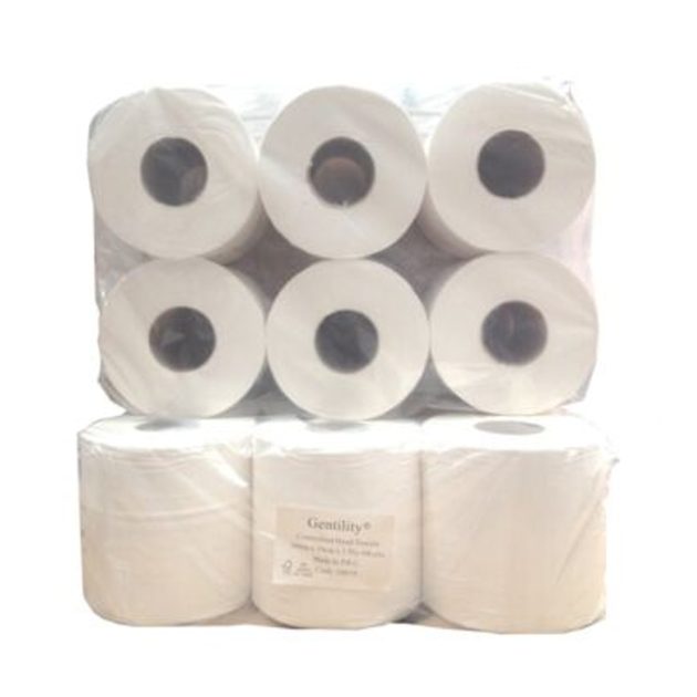 A&C Gentility Center feed Roll Towel 1 Ply 300 Meters 6 Rolls