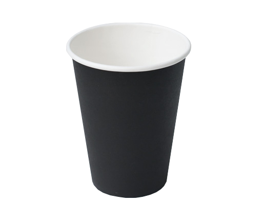 12OZ SINGLE WALL PE PAPER CUP BLACK 1000